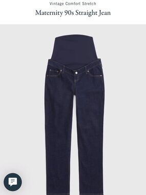 Maternity 90s Straight Jean (Light-wash)